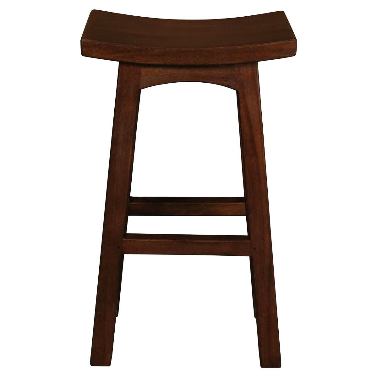 LORIAN SOLID MAHOGANY TIMBER KITCHEN/BAR STOOL 77CM HIGH - MAHOGANY - MyChocolateWood