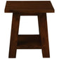 LORIAN SOLID MAHOGANY TIMBER LAMP TABLE - MAHOGANY - MyChocolateWood