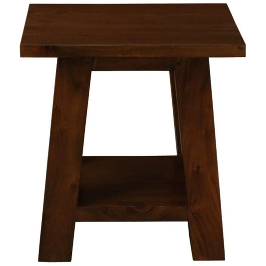LORIAN SOLID MAHOGANY TIMBER LAMP TABLE - MAHOGANY - MyChocolateWood
