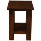 LORIAN SOLID MAHOGANY TIMBER LAMP TABLE - MAHOGANY - MyChocolateWood