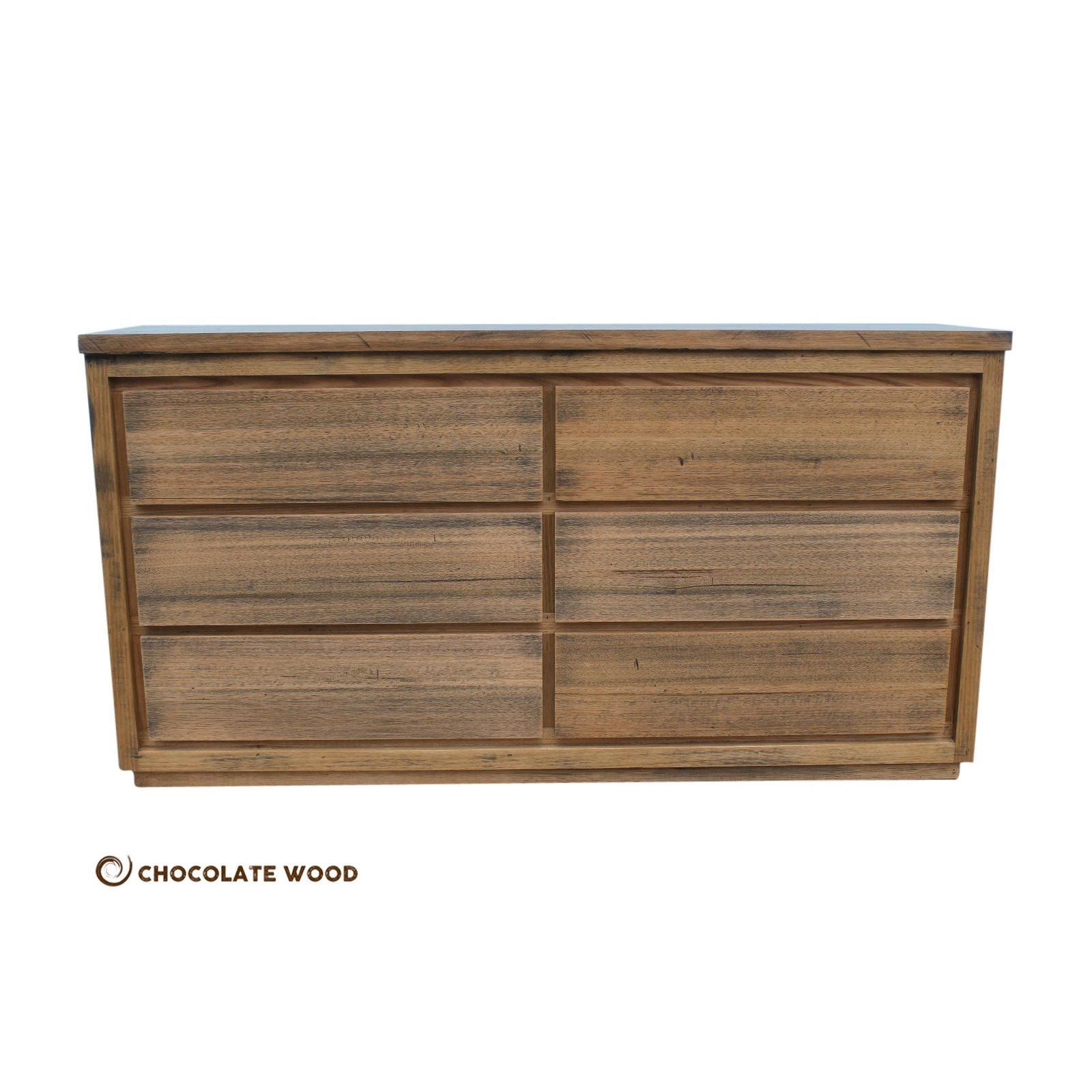 LUCAS CUSTOM MADE RUSTIC TASSIE OAK DRESSER - MyChocolateWood