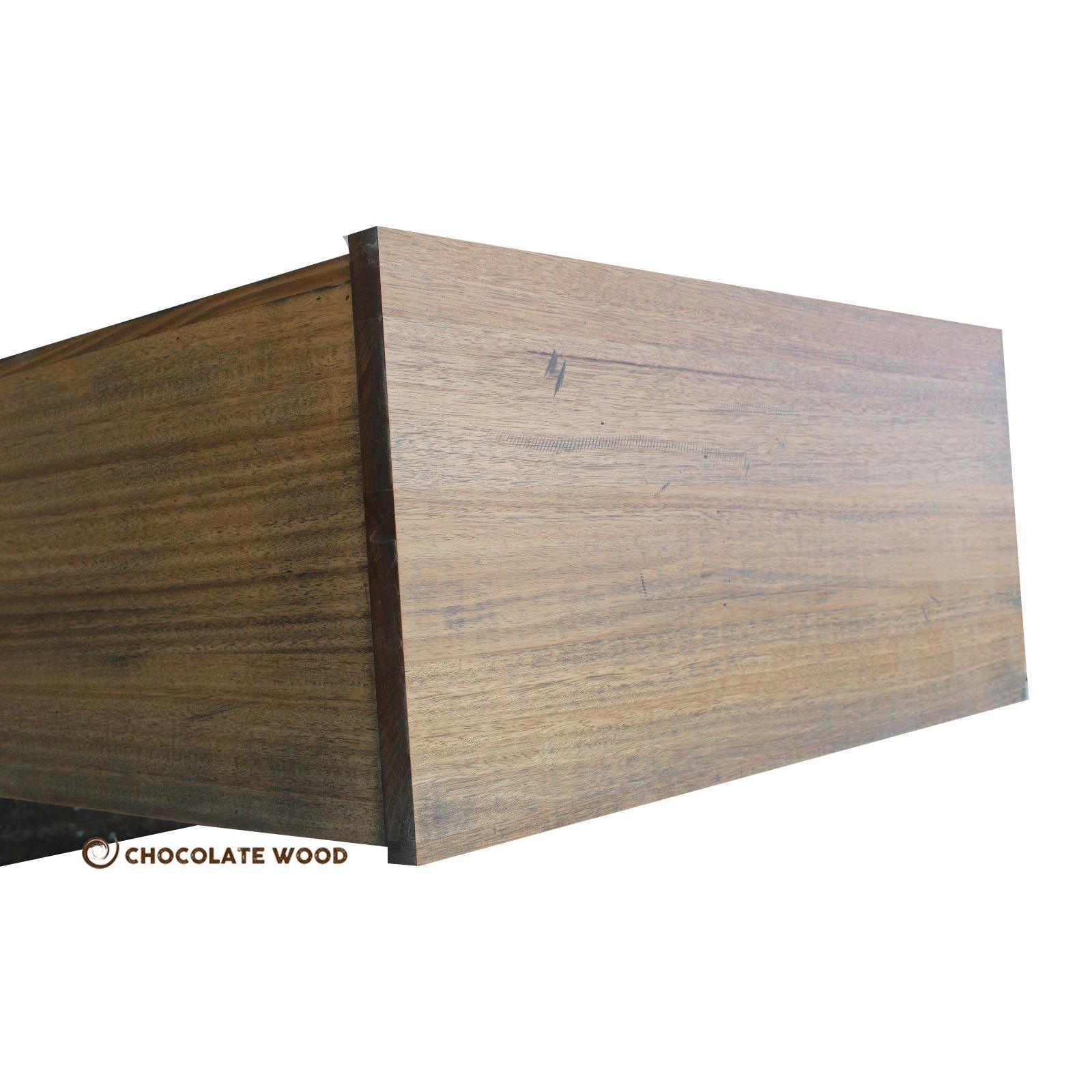 LUCAS RUSTIC TASSIE OAK JUMBO TALLBOY - 4 LARGE DRAWERS + 2 SMALLER DRAWERS CUSTOM MADE - MyChocolateWood