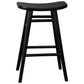 LUCAS SOLID MAHOGANY COUNTER STOOL BLACK - MyChocolateWood