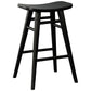 LUCAS SOLID MAHOGANY COUNTER STOOL BLACK - MyChocolateWood