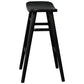 LUCAS SOLID MAHOGANY COUNTER STOOL BLACK - MyChocolateWood