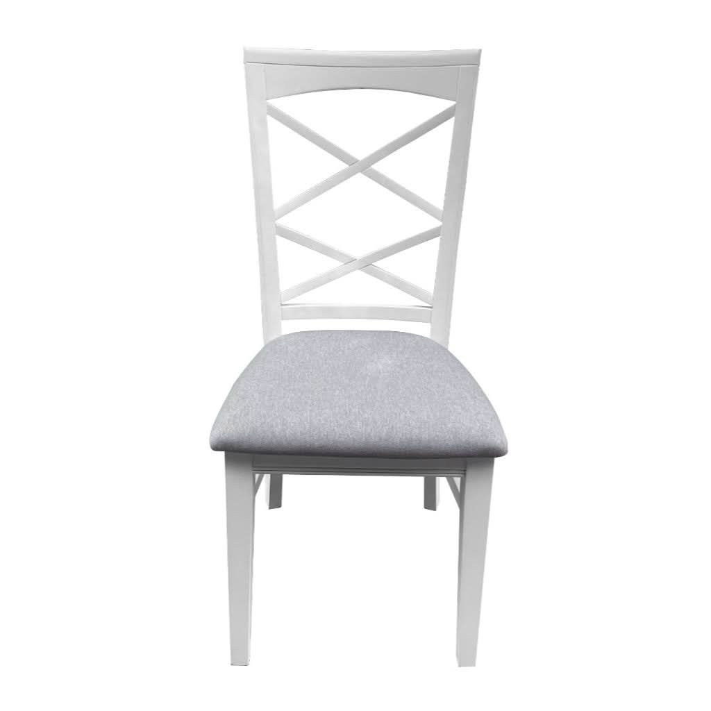 LUGANO HAMPTONS STYLE ACACIA NEW DINING CHAIR W:48XD:59XH103CM - MyChocolateWood