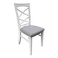 LUGANO HAMPTONS STYLE ACACIA NEW DINING CHAIR W:48XD:59XH103CM - MyChocolateWood