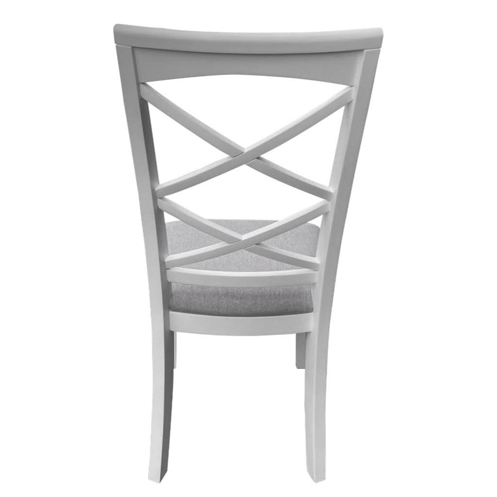 LUGANO HAMPTONS STYLE ACACIA NEW DINING CHAIR W:48XD:59XH103CM - MyChocolateWood