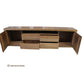 LUNA TASSIE OAK TV /ENTERTAINMENT UNIT WITH 2 DOORS & 4 DRAWERS - MyChocolateWood