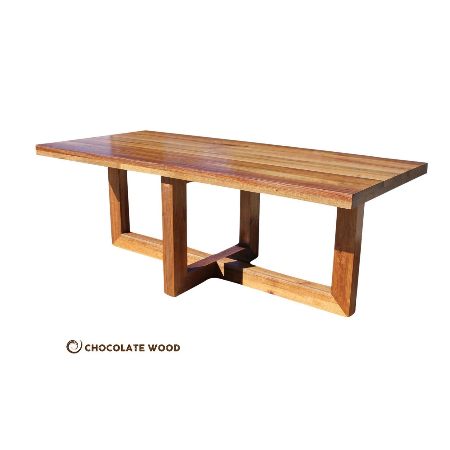 LYON AUSTRALIAN CUSTOM-MADE 8-SEATER DINING TABLE IN TASSIE OAK - MyChocolateWood