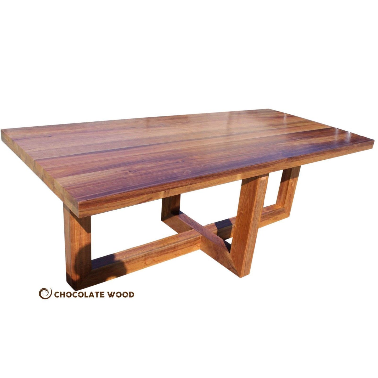 LYON AUSTRALIAN CUSTOM-MADE 8-SEATER DINING TABLE IN TASSIE OAK - MyChocolateWood