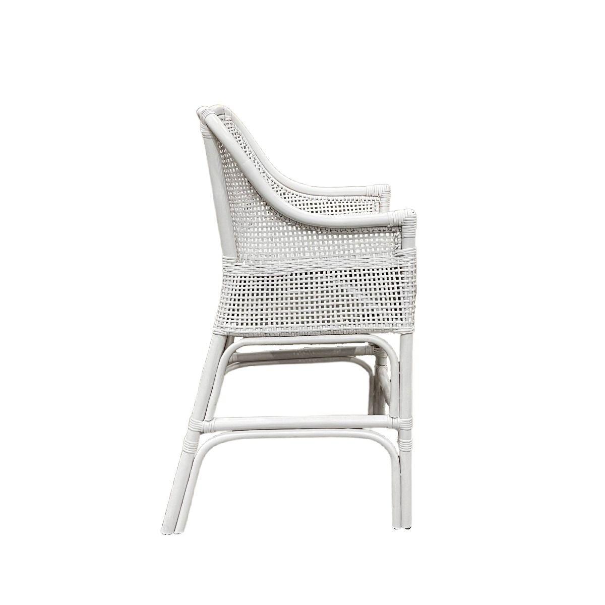 MALIBU HAMPTONS RATTAN COUNTER STOOL IN SOLID WHITE - MyChocolateWood