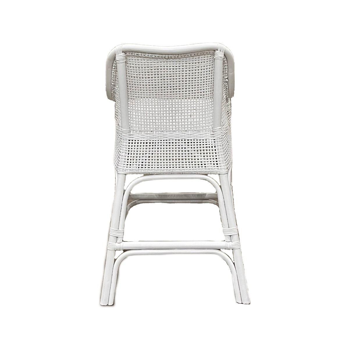 MALIBU HAMPTONS RATTAN COUNTER STOOL IN SOLID WHITE - MyChocolateWood