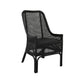 MALIBU HAMPTONS RATTAN DINING CHAIR IN SOLID BLACK - MyChocolateWood