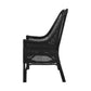 MALIBU HAMPTONS RATTAN DINING CHAIR IN SOLID BLACK - MyChocolateWood
