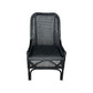 MALIBU HAMPTONS RATTAN DINING CHAIR IN SOLID BLACK - MyChocolateWood