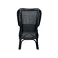 MALIBU HAMPTONS RATTAN DINING CHAIR IN SOLID BLACK - MyChocolateWood