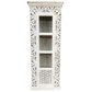 MANCHUELA SINGLE DOOR ORNATE ASIAN STYLE DISPLAY CABINET IN MANGO WOOD - MyChocolateWood