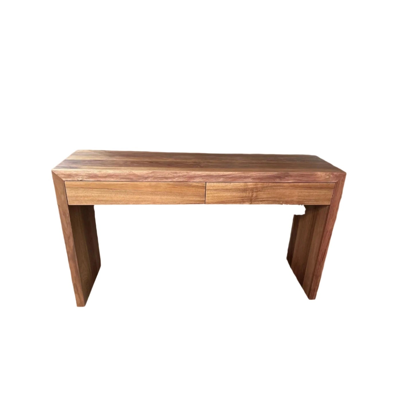 MANHATTAN 2-DRAWER SOLID BLACKWOOD CONSOLE TABLE/HALL CUSTOM MADE TO ORDER - MyChocolateWood