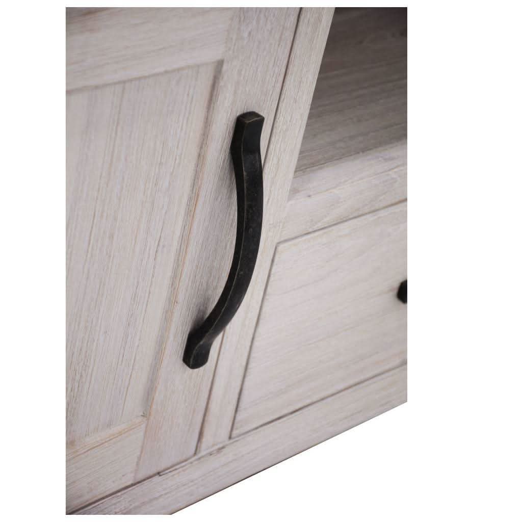 MANLY 158CM 4 DOORS/3 DRAWERS BUFFET/SIDEBOARD IN BRUSHED WHITEWASH - MyChocolateWood