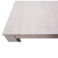 MANLY SOLID MOUNTAIN ASH TIMBER DINING TABLE IN BRUSHED WHITEWASH 225CM - MyChocolateWood