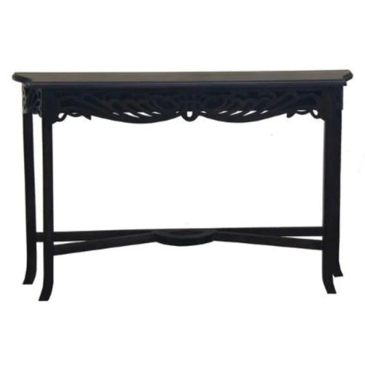 MANOR SOLID MAHOGANY TIMBER CONSOLE TABLE 120CM IN CHOCOLATE - MyChocolateWood
