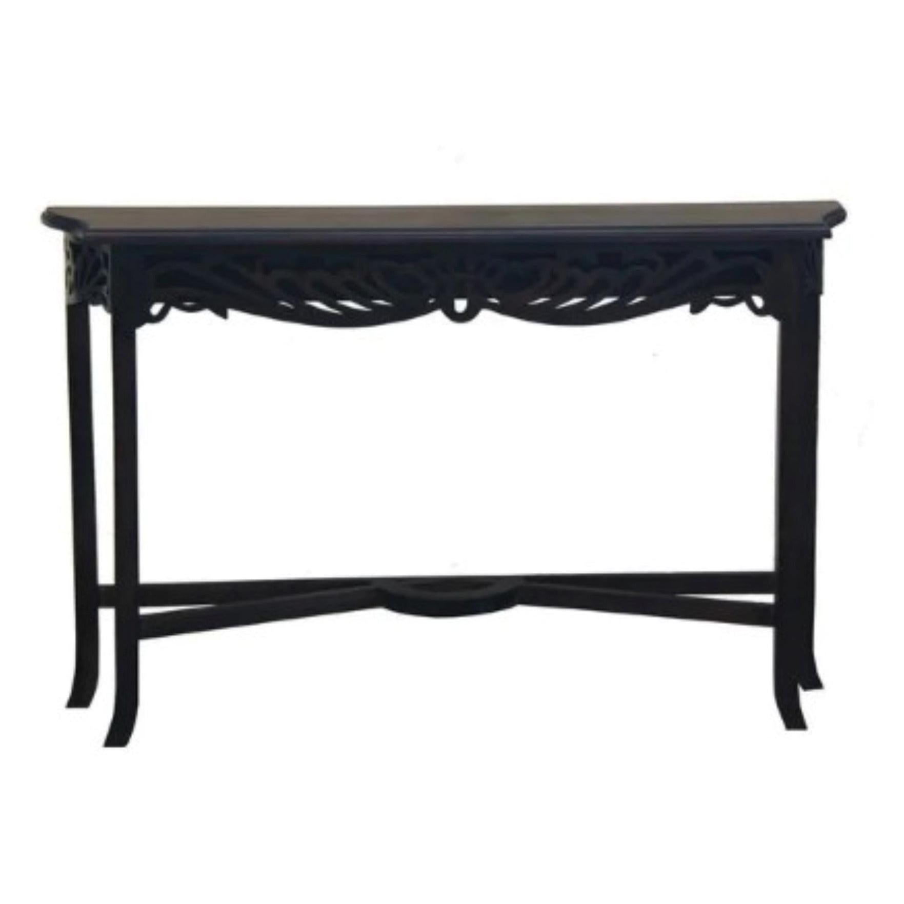 MANOR SOLID MAHOGANY TIMBER CONSOLE TABLE/HALL TABLE IN CHOCOLATE 82CM - MyChocolateWood