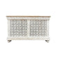 MARAKESH 2 TONE COLOUR CONSOLE/BUFFET - OPEN BACK - IN MANGO WOOD - MyChocolateWood
