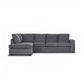 MARIGNY FABRIC 3-SEATER SOFA BED WITH LHF CHAISE DARK GREY (2 PIECES) - MyChocolateWood