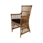 MARIO HAMPTON STYLE RATTAN CANE ARMCHAIR IN ANTIQUE BROWN - MyChocolateWood