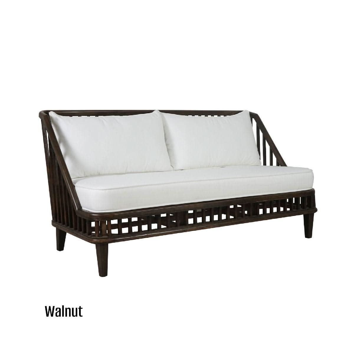 MARLEY MANGO WOOD 2.5-SEATER SOFA WALNUT - MyChocolateWood