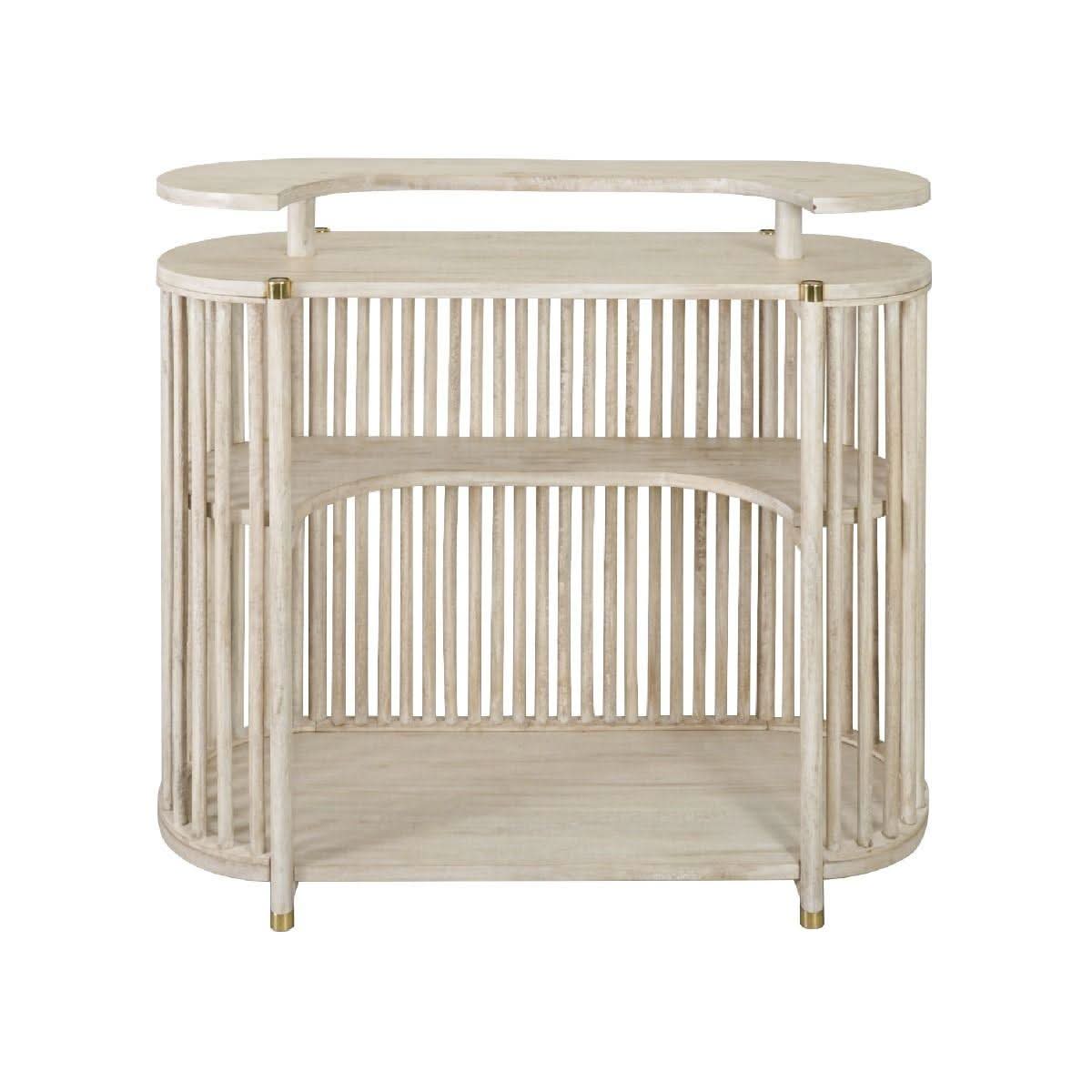 MARLEY MANGO WOOD BAR DRIFTWOOD WHITE - MyChocolateWood