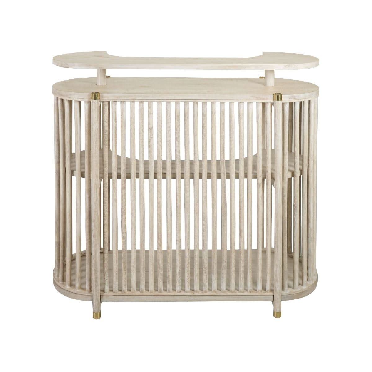 MARLEY MANGO WOOD BAR DRIFTWOOD WHITE - MyChocolateWood