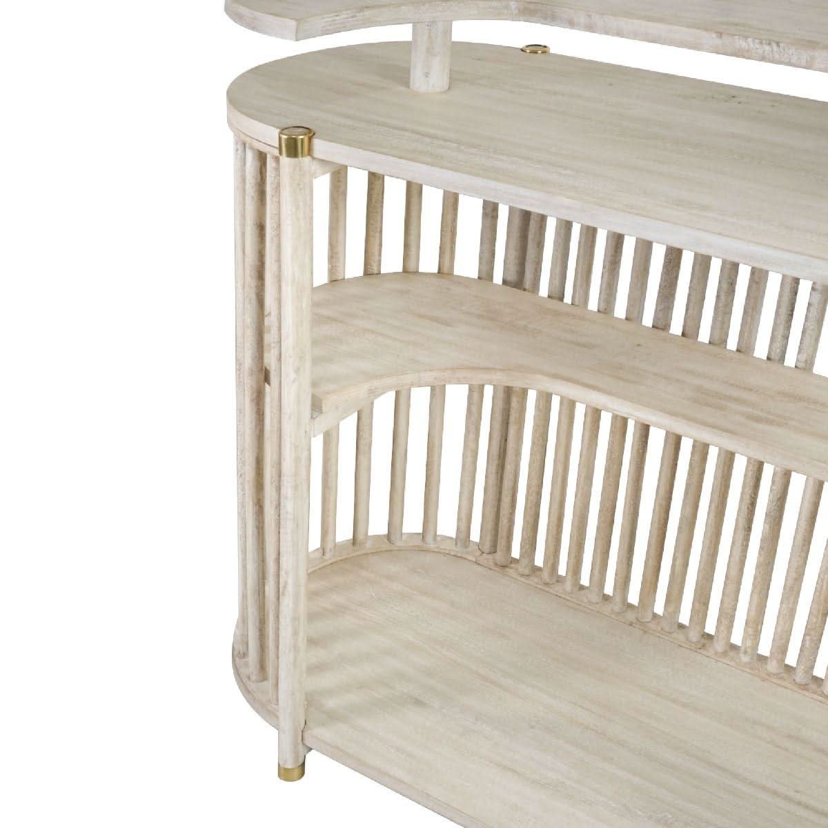 MARLEY MANGO WOOD BAR DRIFTWOOD WHITE - MyChocolateWood