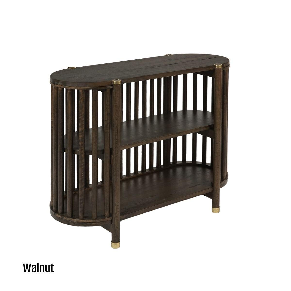 MARLEY MANGO WOOD CONSOLE TABLE IN WALNUT - MyChocolateWood