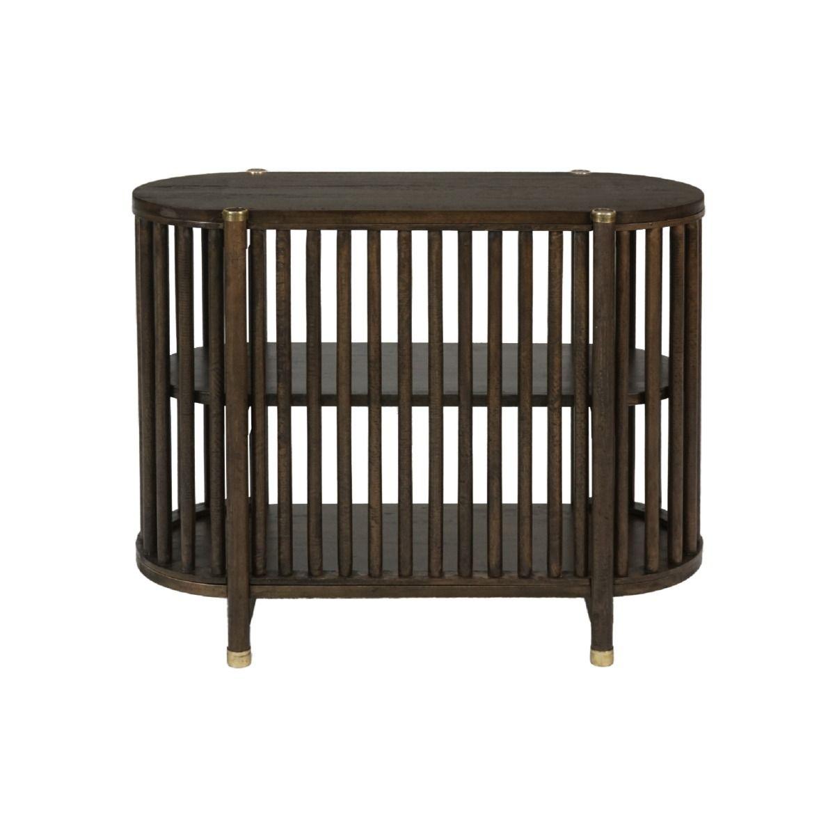 MARLEY MANGO WOOD CONSOLE TABLE IN WALNUT - MyChocolateWood