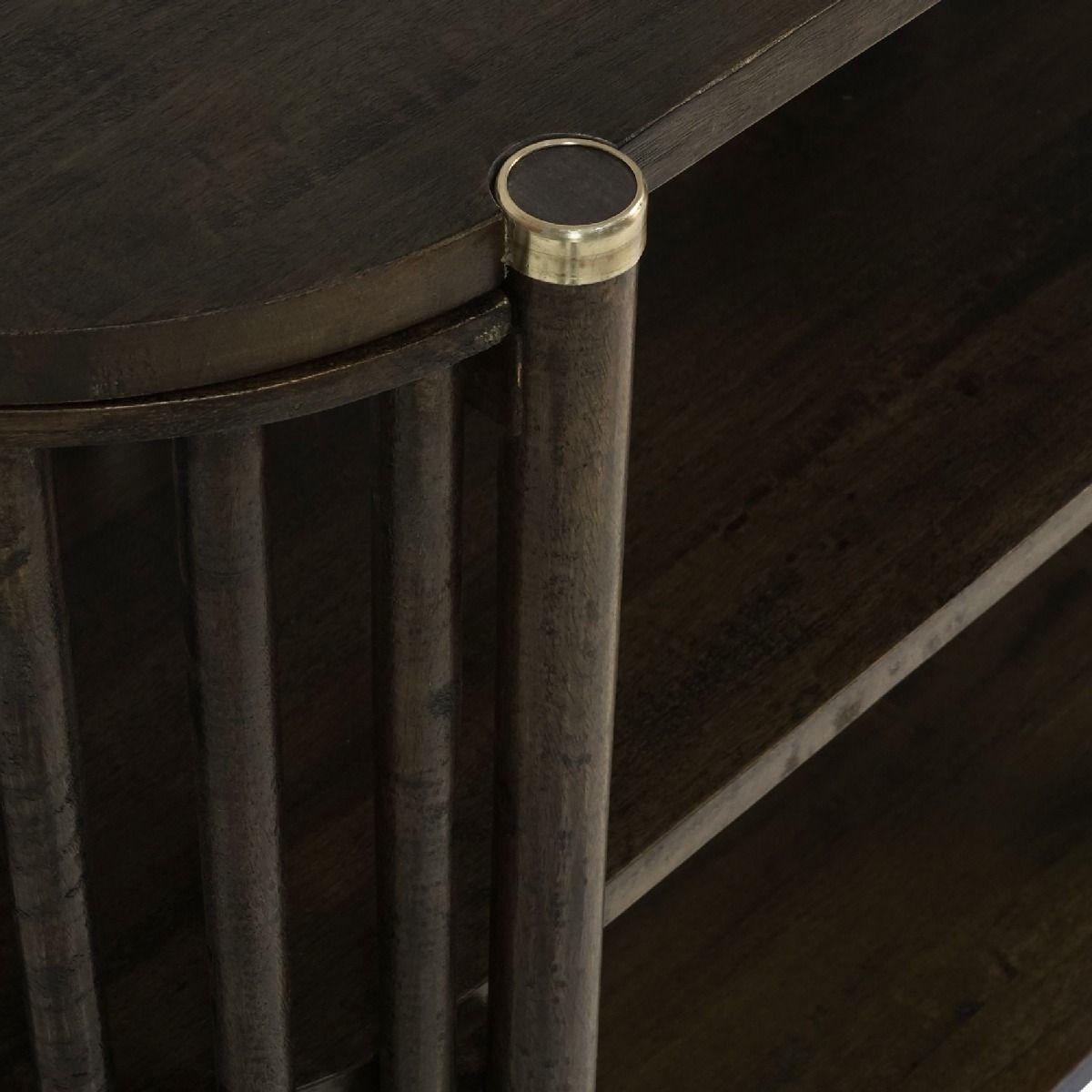 MARLEY MANGO WOOD CONSOLE TABLE IN WALNUT - MyChocolateWood