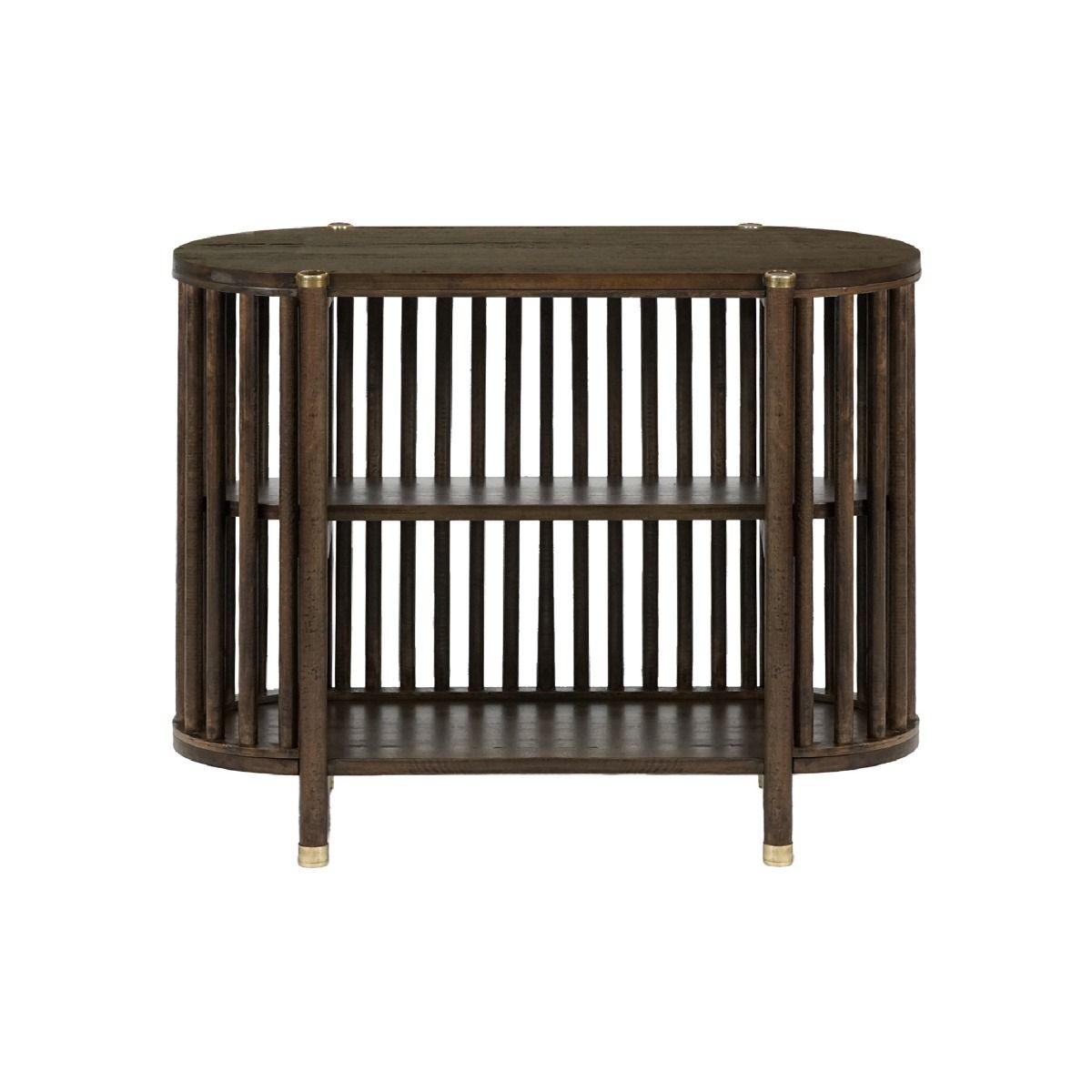 MARLEY MANGO WOOD CONSOLE TABLE IN WALNUT - MyChocolateWood