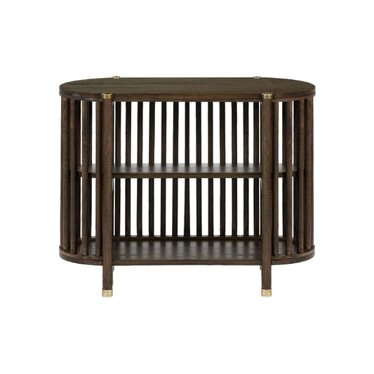 MARLEY MANGO WOOD CONSOLE TABLE IN WALNUT - MyChocolateWood