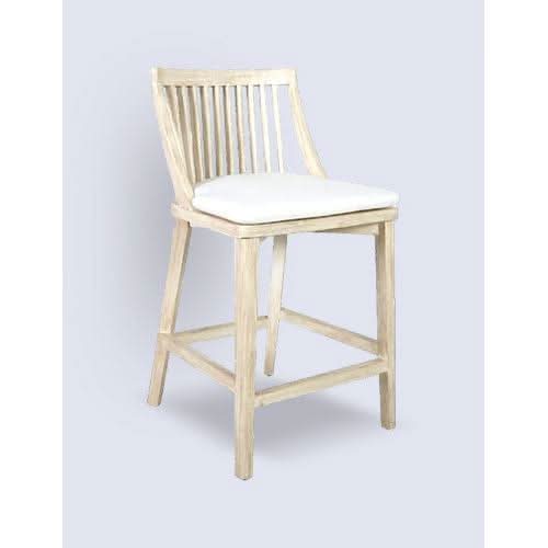 MARLEY MANGO WOOD HAMPTONS COUNTER STOOL DRIFTWOOD WHITE - MyChocolateWood