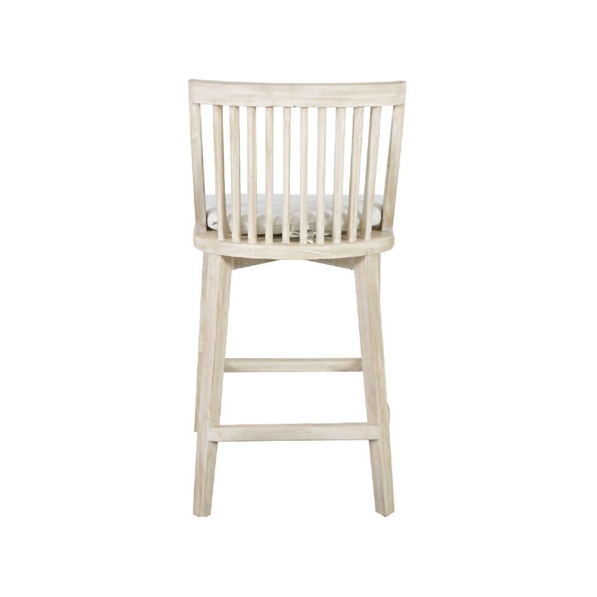 MARLEY MANGO WOOD HAMPTONS COUNTER STOOL DRIFTWOOD WHITE - MyChocolateWood