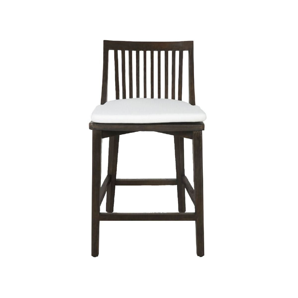 MARLEY MANGO WOOD HAMPTONS COUNTER STOOL WALNUT - MyChocolateWood