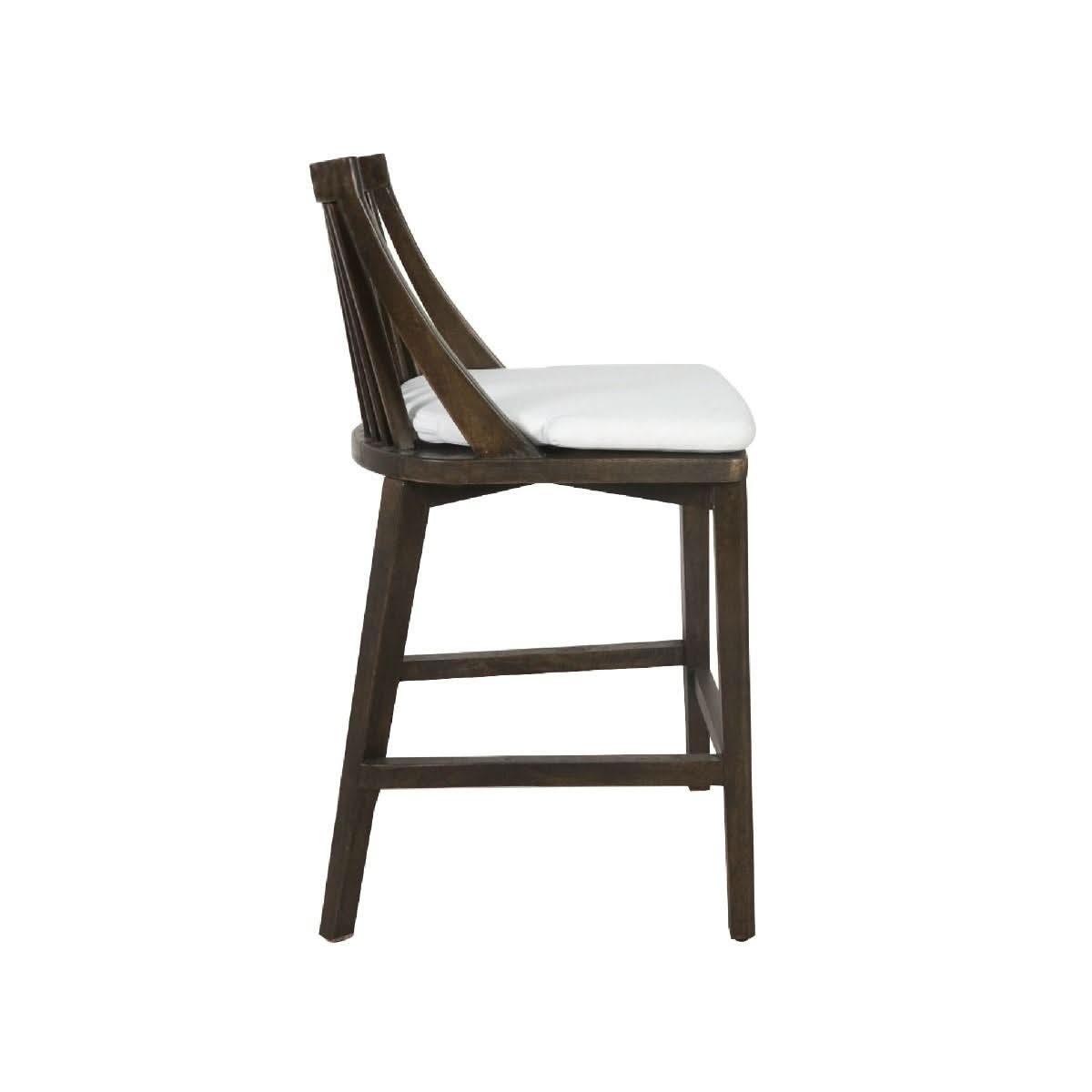 MARLEY MANGO WOOD HAMPTONS COUNTER STOOL WALNUT - MyChocolateWood