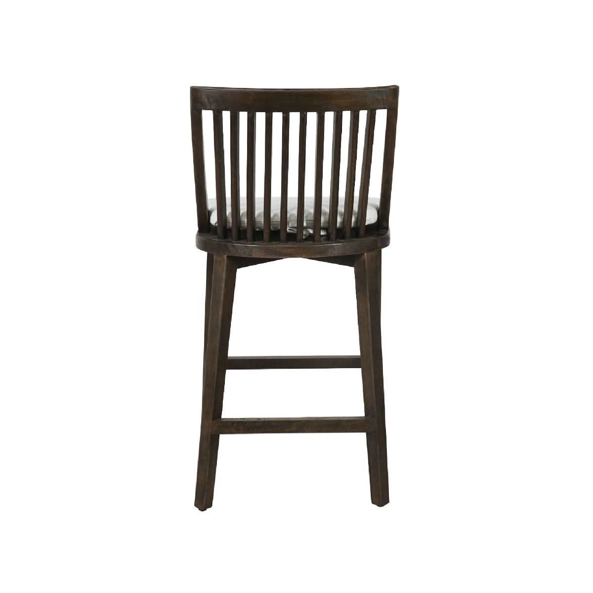 MARLEY MANGO WOOD HAMPTONS COUNTER STOOL WALNUT - MyChocolateWood