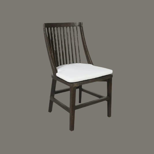 MARLEY MANGO WOOD HAMPTONS DINING CHAIR WALNUT - MyChocolateWood