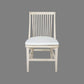 MARLEY MANGO WOOD HAMPTONS DINING CHAIR WHITE DRIFTWOOD - MyChocolateWood