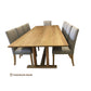 MARLOW SOLID TASSIE OAK 11 PIECE DINING SUITE MADE TO ORDER LOCALLY - MyChocolateWood