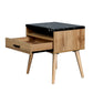 MARNI 1-DRAWER 1-NICHE BEDSIDE TABLE WOTAN OAK