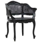 MAXIM FRENCH PROVINCIAL MAHOGANY ARMCHAIR WING CHAIR BERGERE CHAIR BLACK - MyChocolateWood