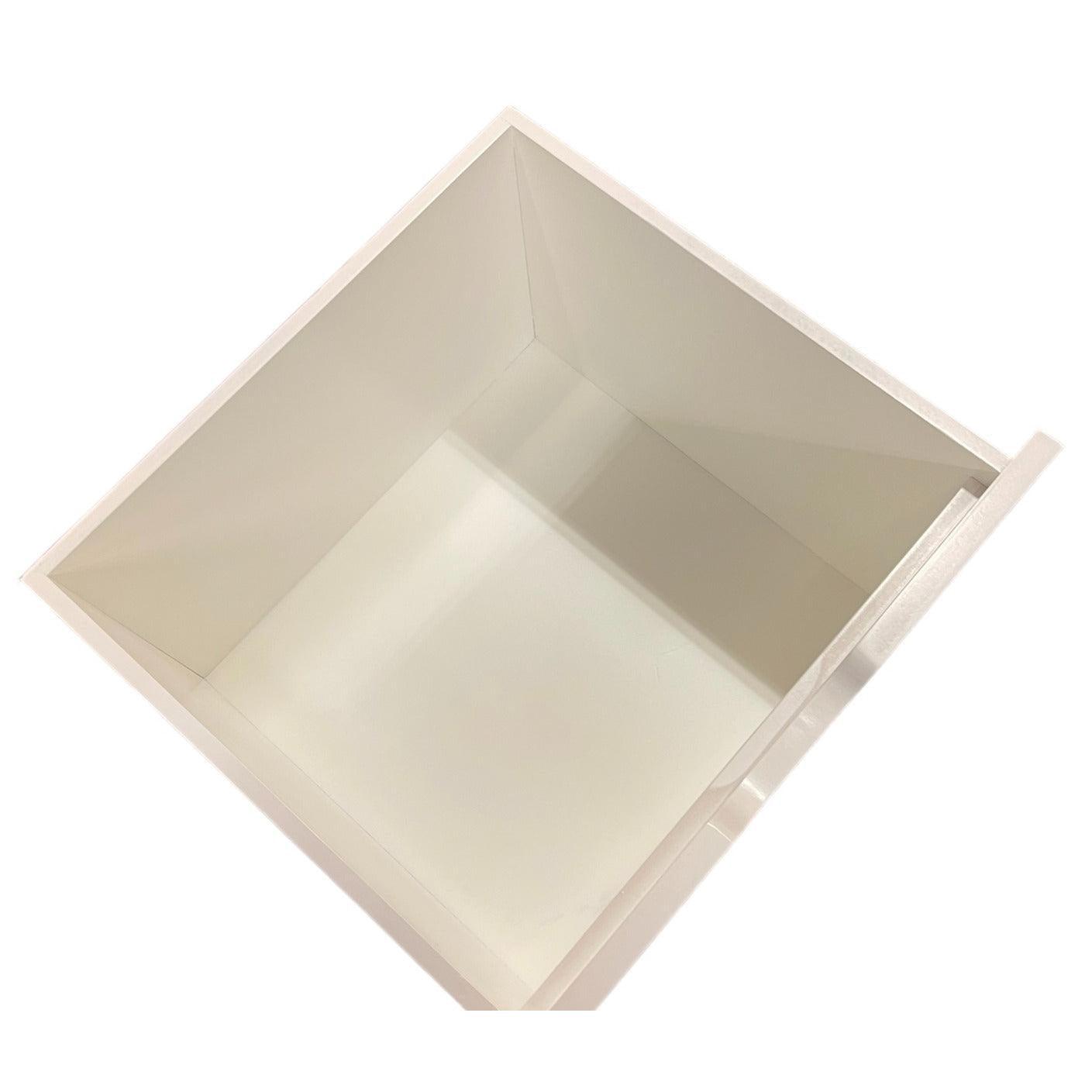 MAXWELL 2-DRAWER TASSIE OAK COFFEE TABLE IN CLEAR LACQUER MADE TO ORDER - MyChocolateWood